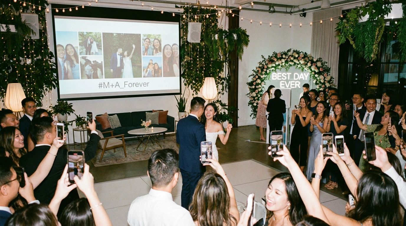 The Best Way to Let Wedding Guests Upload Photos