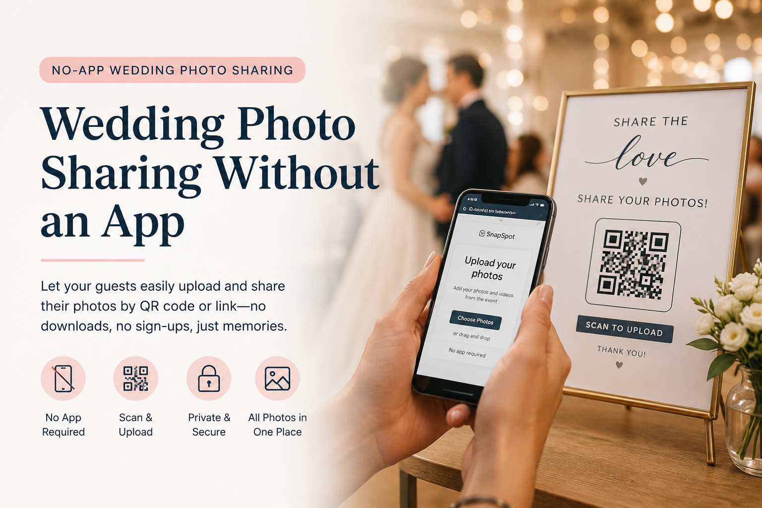 Effortless Wedding Photo Sharing Without an App